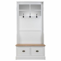 Konsolentisch mit Schubladen Alexandra House Living Weiß Braun Zinklegierung Holz MDF 39 x 184 x 92 cm