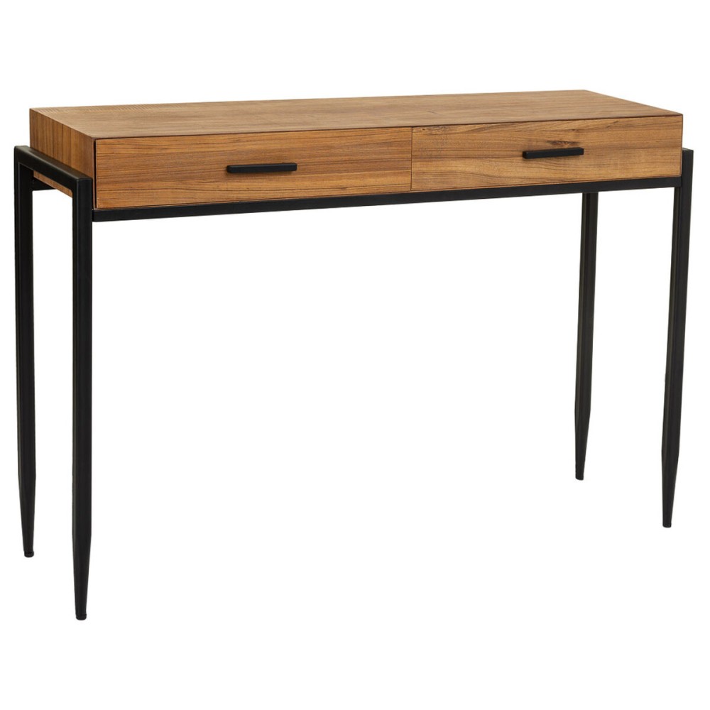 Hall Table with Drawers Alexandra House Living Brown Iron Plate Fir wood 34 x 81 x 120 cm