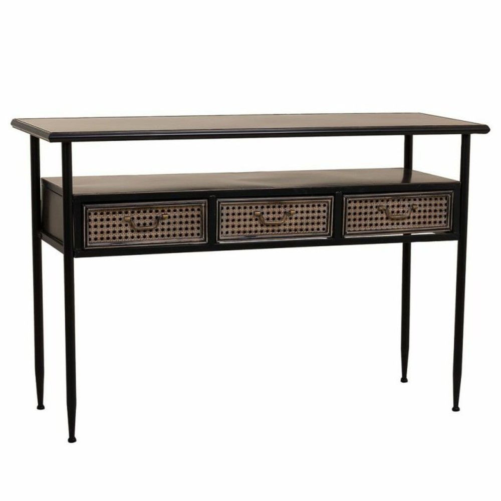 Hall Table with Drawers Alexandra House Living Brown Metal 42 x 80 x 122 cm