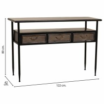 Hall Table with Drawers Alexandra House Living Brown Metal 42 x 80 x 122 cm