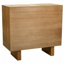 Hall Table with Drawers Alexandra House Living Brown Rope Fir wood Paolownia wood 36 x 75 x 80 cm