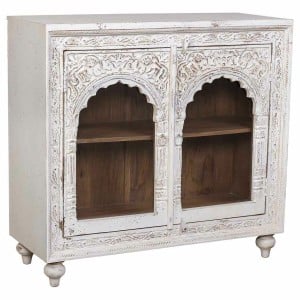 Hall Table with Drawers Alexandra House Living Cream Mango wood 43 x 107 x 101 cm