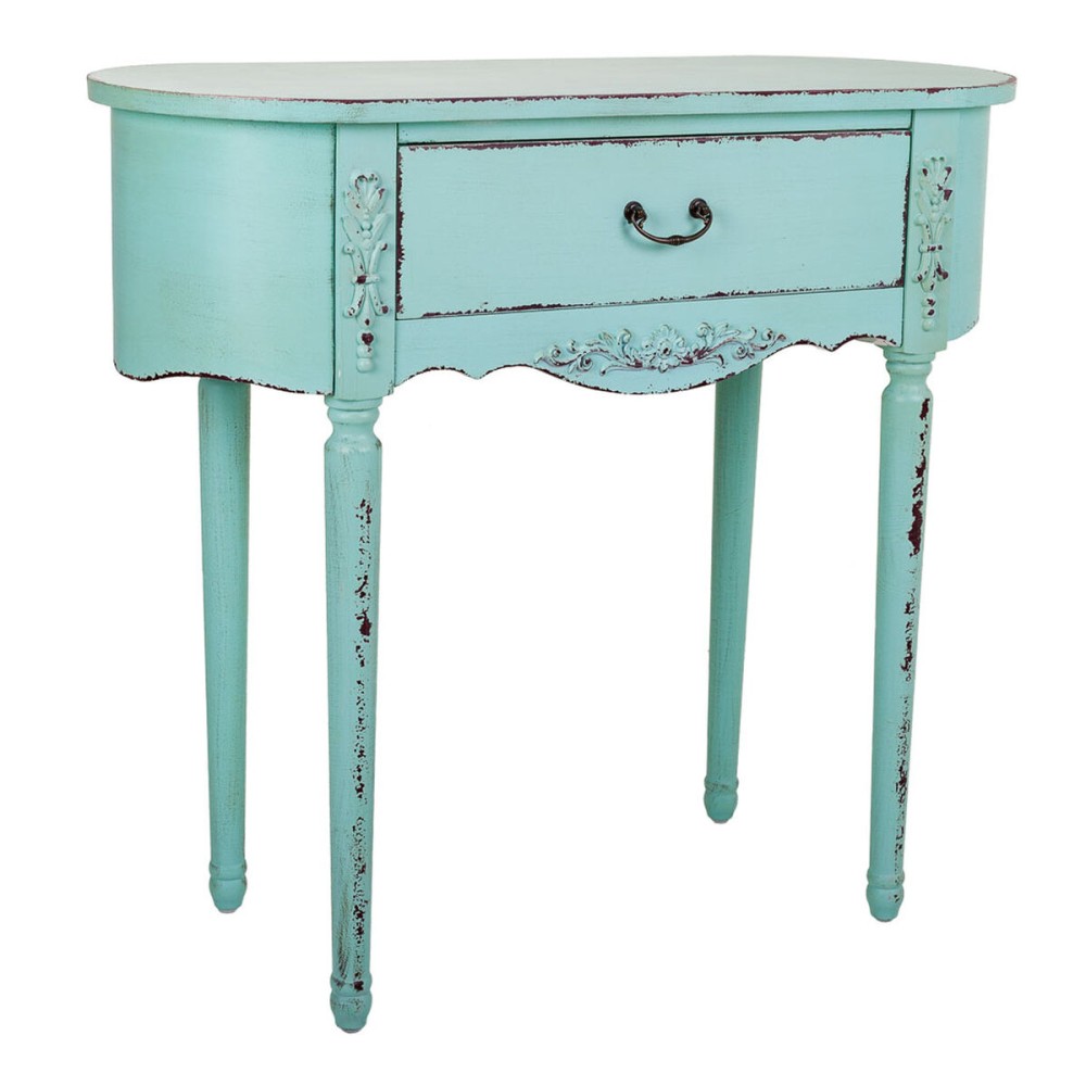 Hall Table with Drawers Alexandra House Living Blue Fir wood MDF Wood 36 x 80 x 88 cm