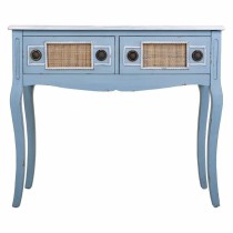 Meuble d'Entrée avec Tiroirs Alexandra House Living Bleu Rotin Bois d'épicéa Bois MDF 33 x 77 x 90 cm