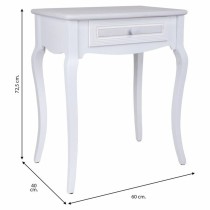 Hall Table with Drawers Alexandra House Living White MDF Wood 40 x 72 x 60 cm