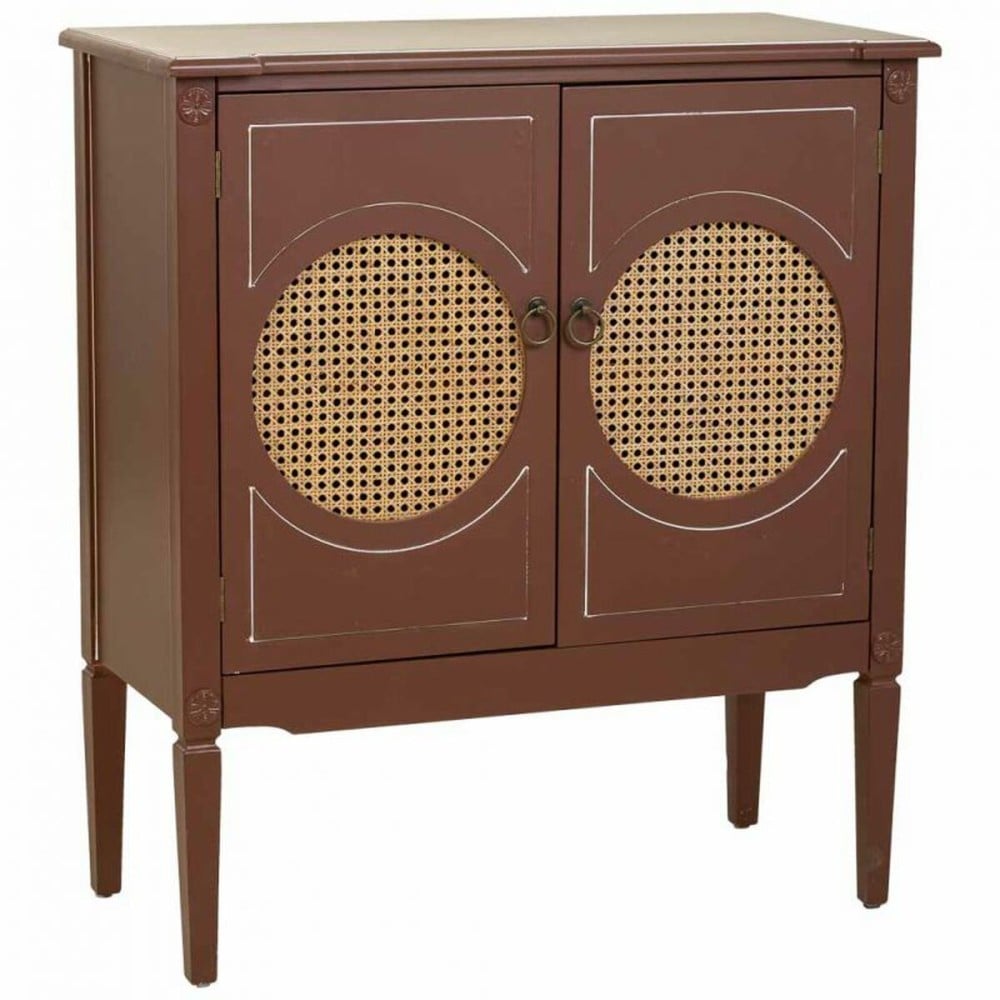 Eingangsbereich Alexandra House Living Braun natürlich Rattan Tannenholz Holz MDF 38 x 90 x 80 cm