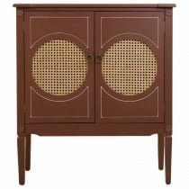 Eingangsbereich Alexandra House Living Braun natürlich Rattan Tannenholz Holz MDF 38 x 90 x 80 cm