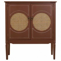 Hall Alexandra House Living Brown Natural Rattan Fir wood MDF Wood 38 x 90 x 80 cm