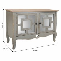 Eingangsbereich Alexandra House Living Grau Glas Tannenholz Holz MDF 36 x 56 x 83 cm