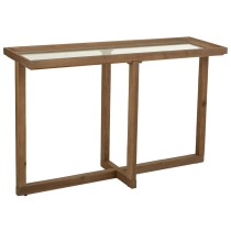 Eingangsbereich Alexandra House Living Braun Eisen Tannenholz Gehärtetes Glas 33 x 75 x 120 cm