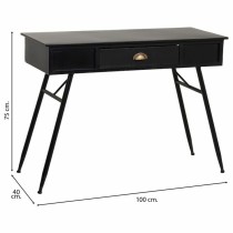 Hall Table with Drawers Alexandra House Living Black Metal 40 x 75 x 100 cm