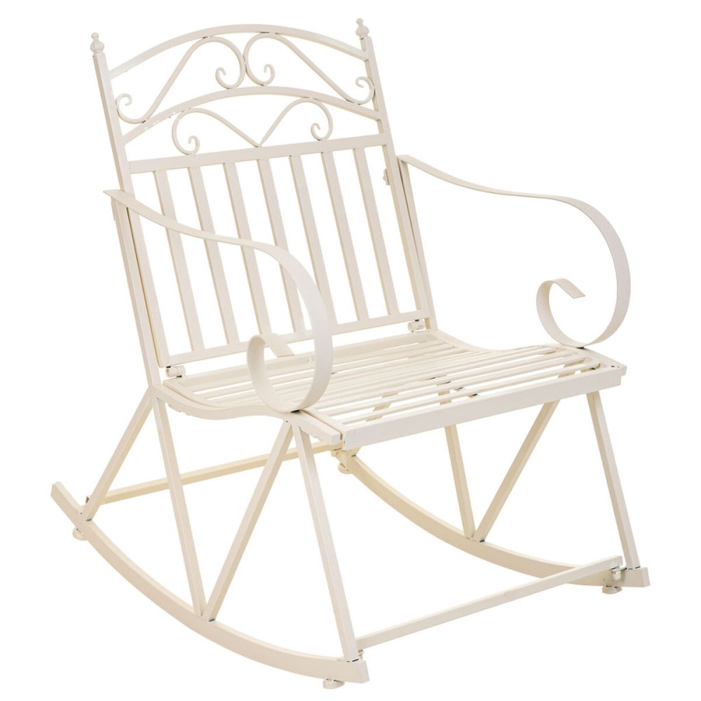 Rocking chair Alexandra House Living White Iron 24 x 45 x 24 cm