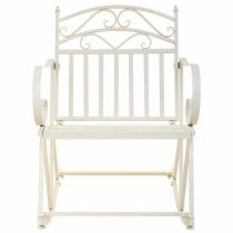 Rocking chair Alexandra House Living White Iron 24 x 45 x 24 cm