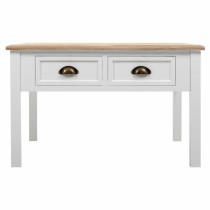 Centre Table Alexandra House Living White Brown Zinc Alloy MDF Wood 80 x 50 x 80 cm