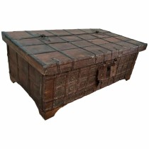 Coffre Alexandra House Living Marron Bois Recyclé 70 x 45 x 119 cm