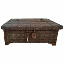 Coffre Alexandra House Living Marron Bois Recyclé 70 x 45 x 119 cm