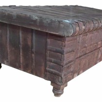 Coffre Alexandra House Living Marron Fer Acacia Bois de manguier 72 x 47 x 130 cm