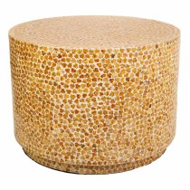 Centre Table Alexandra House Living Yellow Mother of pearl MDF Wood 65 x 46 x 65 cm