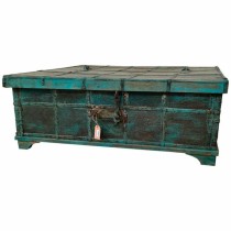 Truhe Alexandra House Living Blau Mango-Holz 87 x 48 x 136 cm