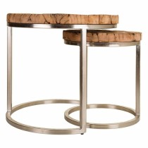 Jeu de 2 tables Alexandra House Living Naturel Fer Bois de manguier