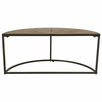 Set of 2 tables Alexandra House Living Brown Iron Fir wood 45 x 40 x 91 cm