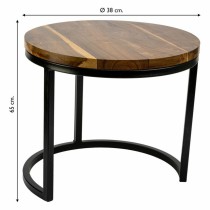 Centre Table Alexandra House Living Brown Iron Mango wood 38 x 65 x 38 cm