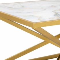 Table Basse Alexandra House Living Or Métal Papier Fer Bois MDF 60 x 45 x 110 cm