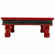 Side table Alexandra House Living Red Aluminium MDF Wood 38 x 14 x 38 cm