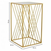 Corner table Alexandra House Living Gold 40 x 70 x 40 cm