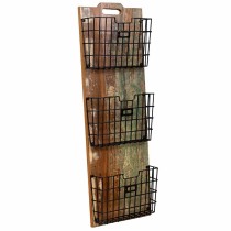 Shelve Alexandra House Living Brown Wood Metal Iron 10 x 90 x 33 cm