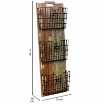 Shelve Alexandra House Living Brown Wood Metal Iron 10 x 90 x 33 cm