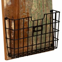 Shelve Alexandra House Living Brown Wood Metal Iron 10 x 90 x 33 cm