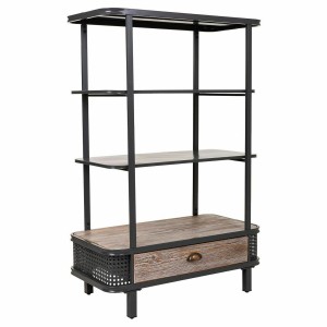 Shelves Alexandra House Living Brown Wood Metal Iron 121 x 40 x 80 cm