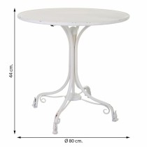 Table Alexandra House Living White 80 x 78 x 80 cm