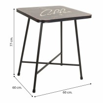 Table Alexandra House Living Black 60 x 71 x 60 cm