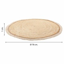 Teppich Alexandra House Living Braun Naturfaser 78 x 78 cm kreisförmig