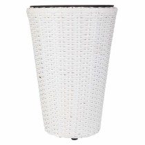 Cache-pot Alexandra House Living Blanc Fer Rotin Plastique 28 x 40 x 28 cm