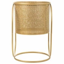 Satz Blumentöpfe Alexandra House Living Gold Metall Eisen 26 x 178 x 26 cm 2 Stücke