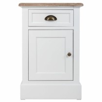 Nightstand Alexandra House Living White Brown 35 x 63 x 41 cm