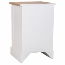 Table de Nuit Alexandra House Living Blanc Marron 35 x 63 x 41 cm