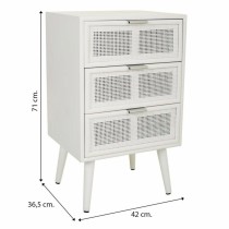 Nightstand Alexandra House Living White 36 x 71 x 42 cm