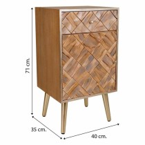 Nightstand Alexandra House Living Brown 35 x 71 x 40 cm