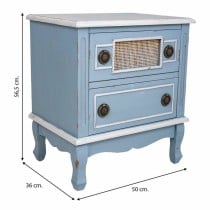 Nachttisch Alexandra House Living Blau 36 x 56 x 50 cm