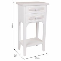 Nightstand Alexandra House Living White 26 x 69 x 37 cm