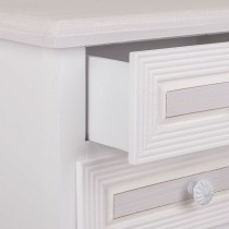 Nightstand Alexandra House Living White 26 x 69 x 37 cm