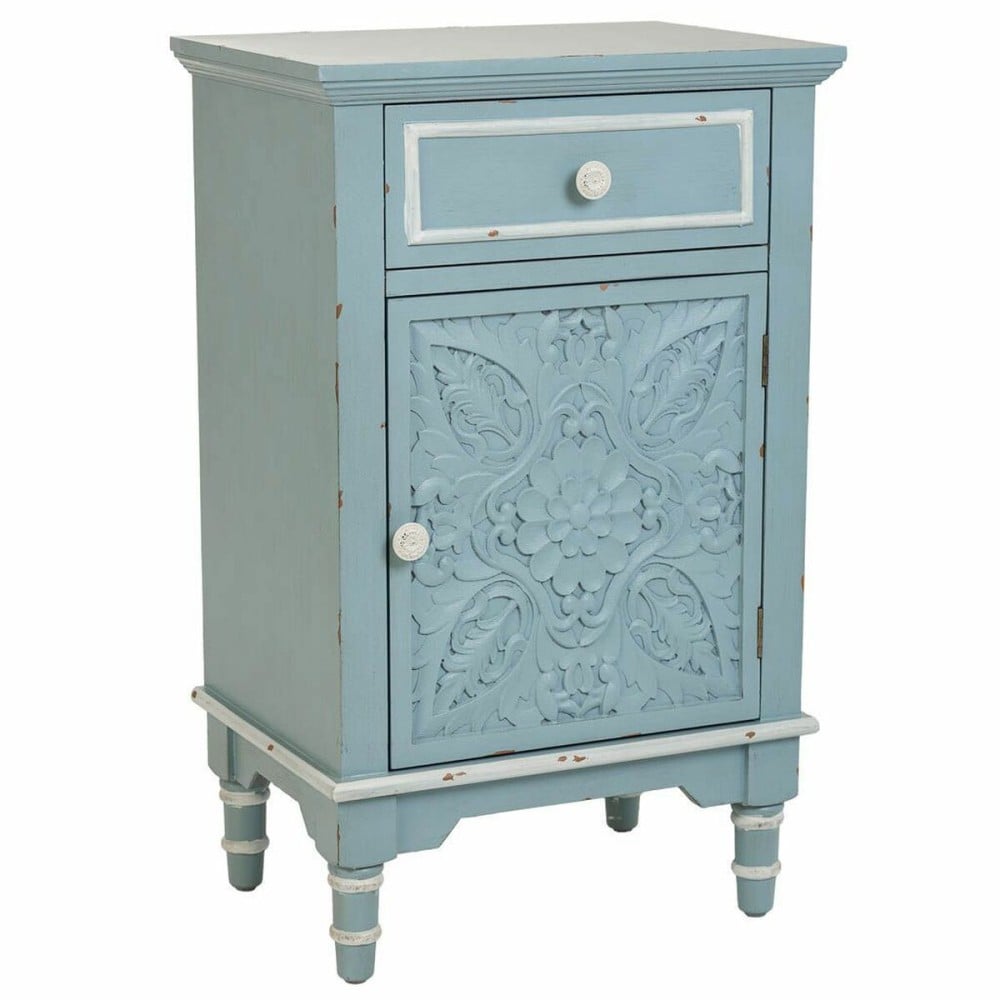 Nightstand Alexandra House Living Blue White 32 x 74 x 46 cm