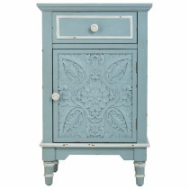 Nightstand Alexandra House Living Blue White 32 x 74 x 46 cm