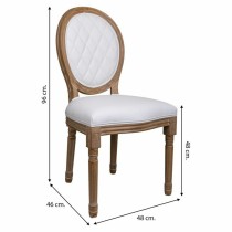 Dining Chair Alexandra House Living White 46 x 96 x 48 cm