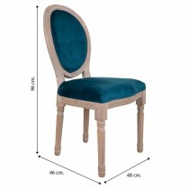 Dining Chair Alexandra House Living Grey 100 % polyester 46 x 96 x 48 cm