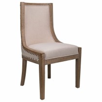 Chaise de Salle à Manger Alexandra House Living Crème 59 x 97 x 54 cm